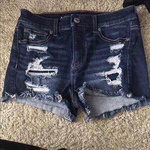 Distressed Denim Women Shorts